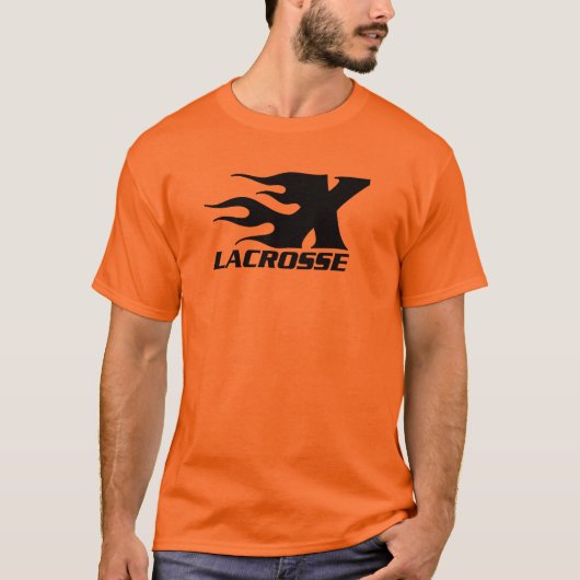 X LOGO-T - SHIRT-ORANGE T-Shirt (Vorderseite)