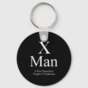 X-Mann-Fragiles-X-Syndrom-Bewusstsein  Schlüsselanhänger