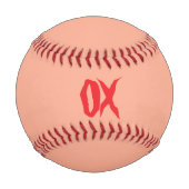 X markiert den Ort Baseball (Rückseite)