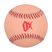X markiert den Ort Baseball (Vorderseite)
