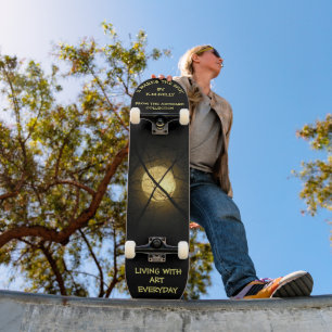 X MARKIERT DEN PLATZ SKATEBOARD