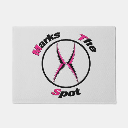 X markiert den Punkt Fußmatte (Vorderseite)