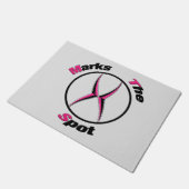 X markiert den Punkt Fußmatte (Schrägansicht)