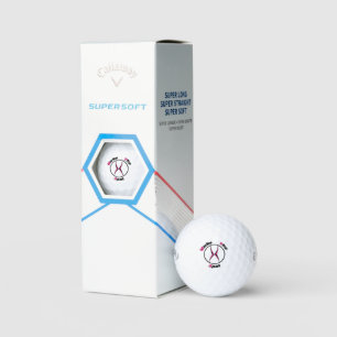 X markiert den Punkt Golfball
