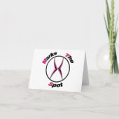 X markiert den Punkt Karte (Vorderseite)