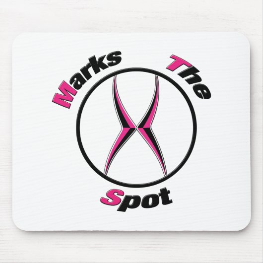 X markiert den Punkt Mousepad (Vorne)