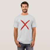 X markiert den Punkt T-Shirt (Vorne ganz)