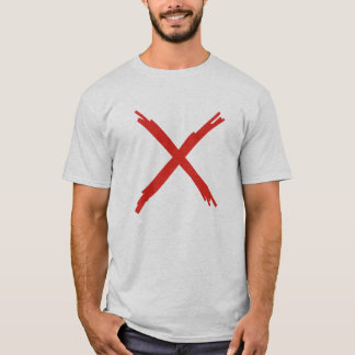 X markiert den Punkt T-Shirt