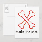 X Markiert den Spot Postkarte (Vorne/Hinten)