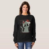 X-Mas Cat Ugly Sweater Sweatshirt (Vorne ganz)