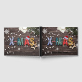 X-Mas farbige Buchstaben Gästebuch (Voll)