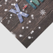 X-Mas farbige Buchstaben Seidenpapier (Ausschnitt)
