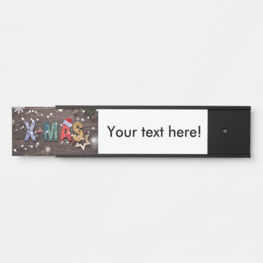 X-Mas farbige Buchstaben Türschild (Vorderseite )