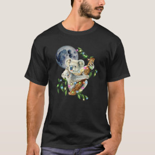X-Mas Lights Wild Animal Baby Koala mit Mama Moon T-Shirt