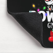 X-mas Santa's Bowling Gnome Christmas Matching Mousepad (Ecke)