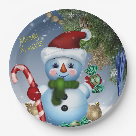 X-Mass Pappteller (Vorderseite)
