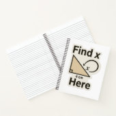 X Math Joke Sticker finden - Funny Geometry Puff Notizblock (Innenseite)