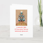 X Mäusebaum Feiertagskarte (Rückseite)