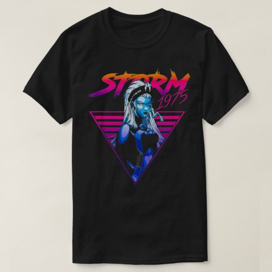 X-Men Storm 80er Retro Triangle Gradient Ta T-Shirt (Design vorne)