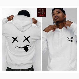 X Mit Augen Lächelwand Hoodie