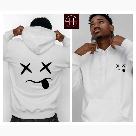 X Mit Augen Lächelwand Hoodie