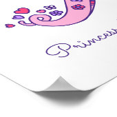 X monogram art Xaria girls name meint poster (Ecke)