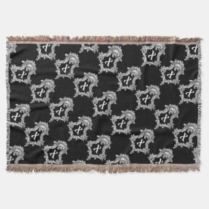 X Monogramm Anfangsbuchstabe Wurfdecke Decke
