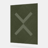 X Muster Moss Akryllisches Zeichen Acrylschild (Winkel)