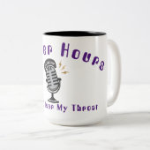 X nach Stunden Potcast Zweifarbige Tasse (VorderseiteRechts)