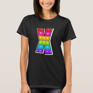 X Niedliche Hauptstadt Letter x Alphabet Funny Pop T-Shirt