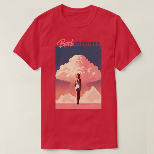 x Oppenheimer Barbenheimer Retro T-Shirt (Design vorne)