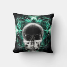 X-Ray Butterfly Fraktal Skull - Aquamarin