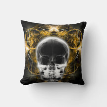 X-Ray Butterfly Fraktal Skull - Gelb