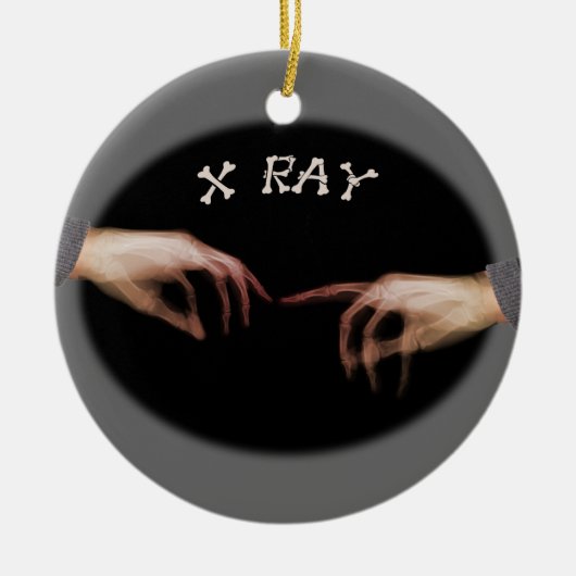 X-RAY CHRISTMAS ORNAMENT FINGERS TOUCHING (Vorne)