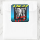 X-Ray, Clear Aufkleber (Tasche)