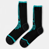 X-Ray der Hand und Finger Knochen Stilvolle Ärztin Socken (Linkes Detail)