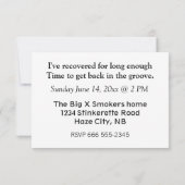 X Ray Erholung ~ Einladung (Rückseite)