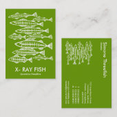 X-RAY FISH - Avocado Visitenkarte (Vorne/Hinten)