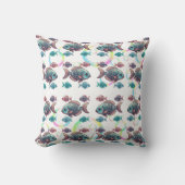 X-Ray Fish Rainbow Bubbles Muster Kissen (Vorderseite)