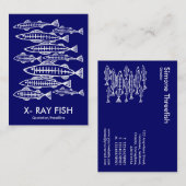 X-RAY FISH - Tiefe Marine Visitenkarte (Vorne/Hinten)