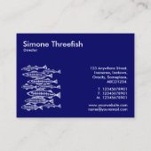 X-RAY FISH - Tiefe Marine Visitenkarte (Rückseite)