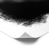 X-Ray füttert menschliche Skelettknochen schwarz & Poster (Ecke)