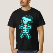 X-Ray Gingerbread Man Skeleton Christmas Nurse Xra T-Shirt (Vorderseite)