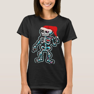 X Ray Gingerbread Man Skeleton Nurse Tech Merry Ch T-Shirt