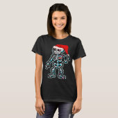 X Ray Gingerbread Man Skeleton Nurse Tech Merry Ch T-Shirt (Vorne ganz)