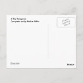 X-Ray Kangaroo Postkarte (Rückseite)