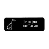 X-RAY PUPPY DOG SKELETON SITTING - B&W (Vorne)