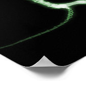 X-RAY PUPPY DOG SKELETON SITZEN - GRÜNE POSTER (Ecke)