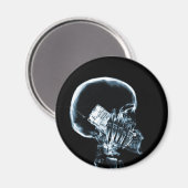 X-RAY SKELETON AM TELEFON - BLAU MAGNET (Vorderseite/Rückseite)