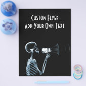 X-RAY SKELETON AUF MEGAPHONE - BLAU FLYER (Einzeln)